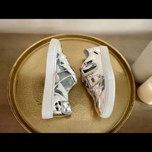 Silver Double Strap Sneaker